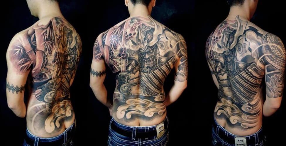Tattoo Mặt Quỷ Bít Lưng Ngầu