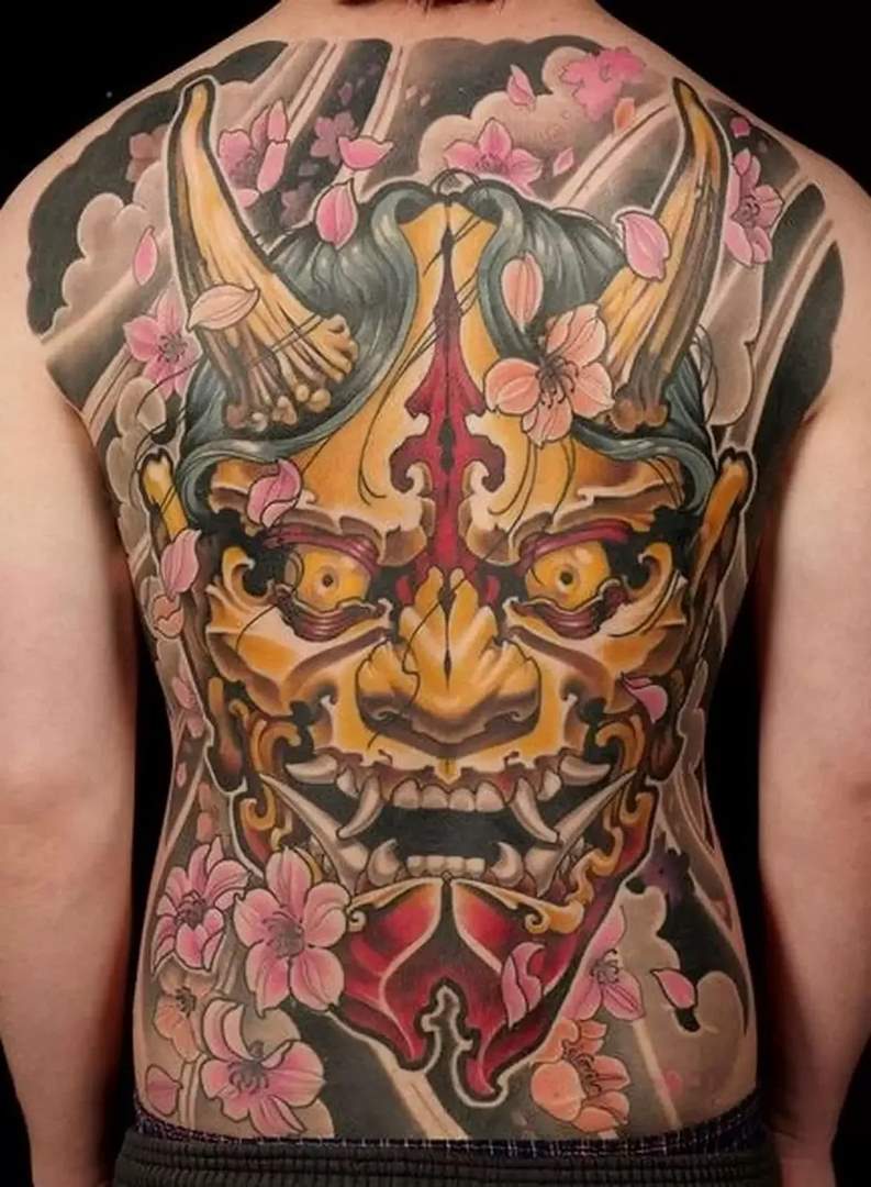 Tattoo Mặt Quỷ Bít Lưng