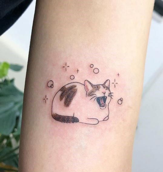 Tattoo Mèo Mini Dễ Thương