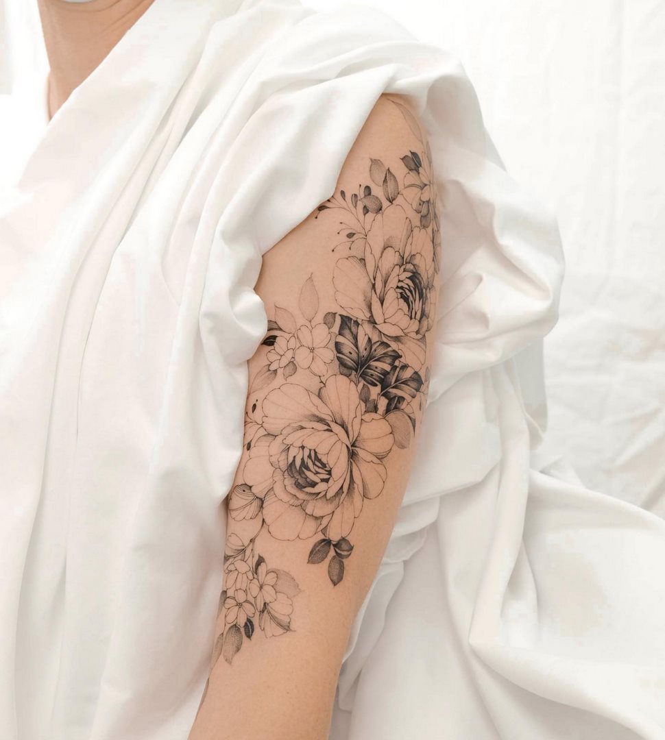 Tattoo Ở Cánh Tay Cho Nữ Nghệ Thuật