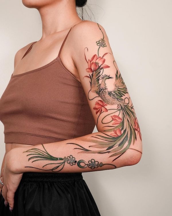 Tattoo Ở Cánh Tay Cho Nữ Siêu Chất