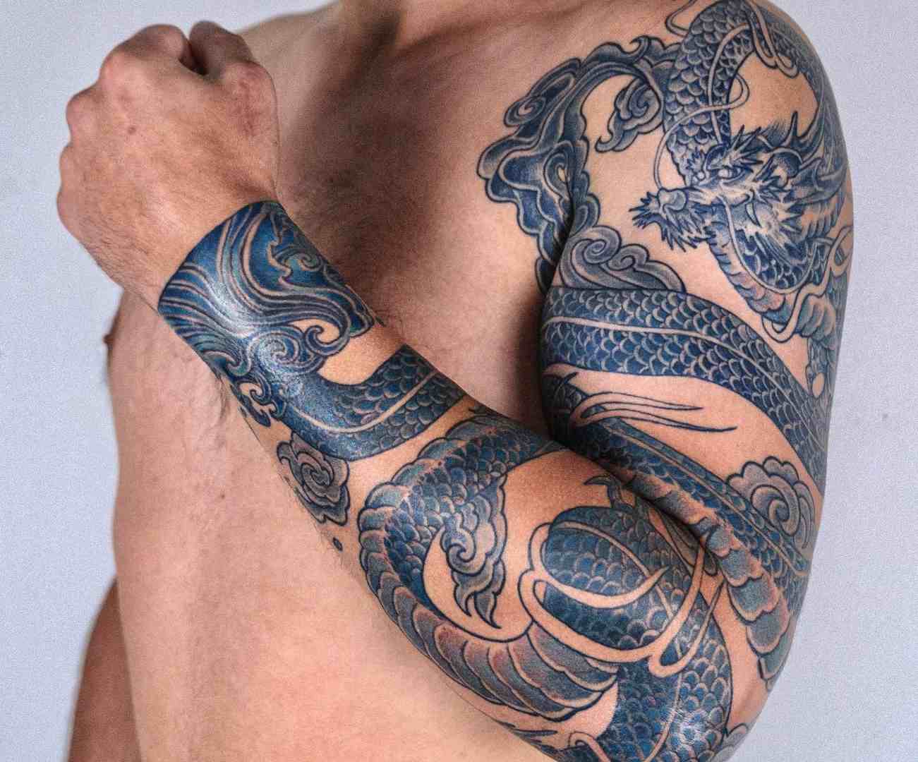 Tattoo Rồng Kín Tay Đẹp
