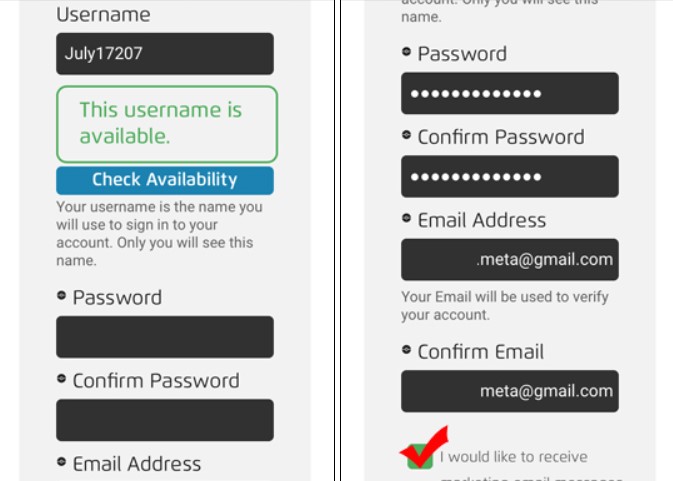 Điền thông tin Username và Password