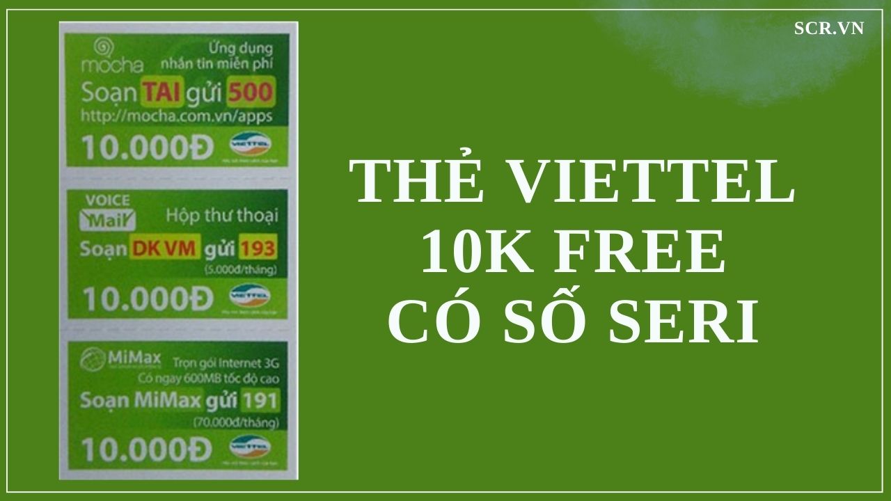 Thẻ Viettel 10K Free