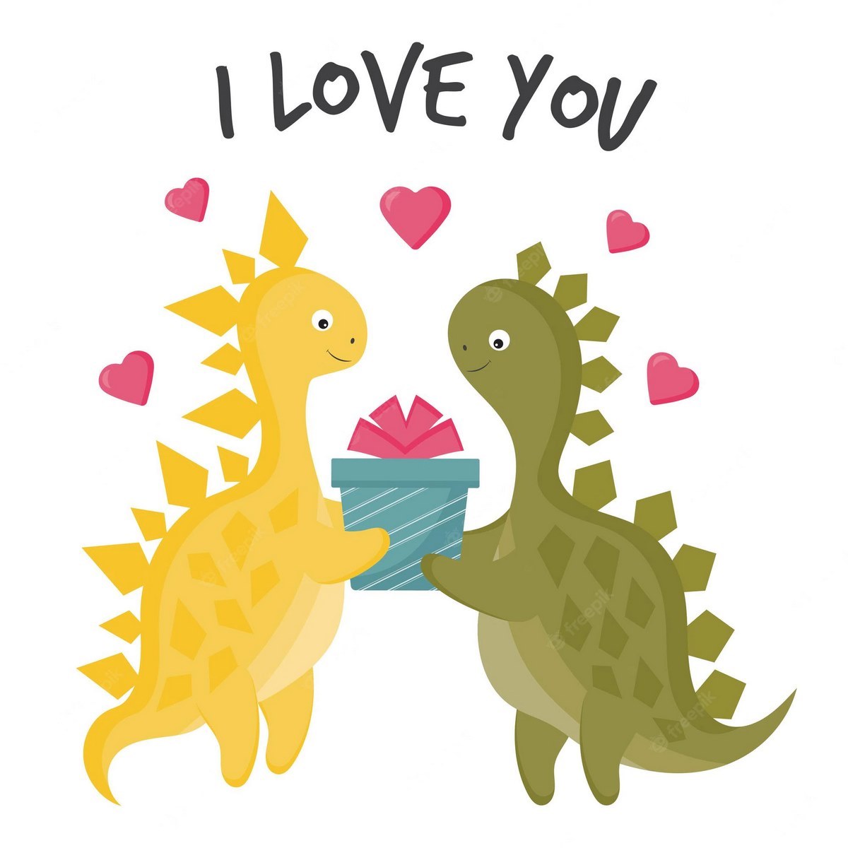 Cặp đôi avatar khủng long cute dễ thương