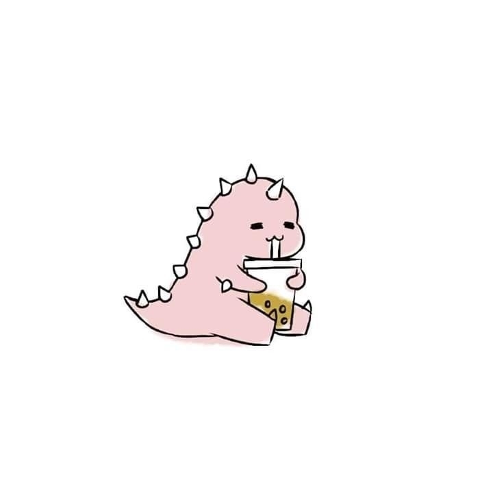 Cute avatar khủng long hồng