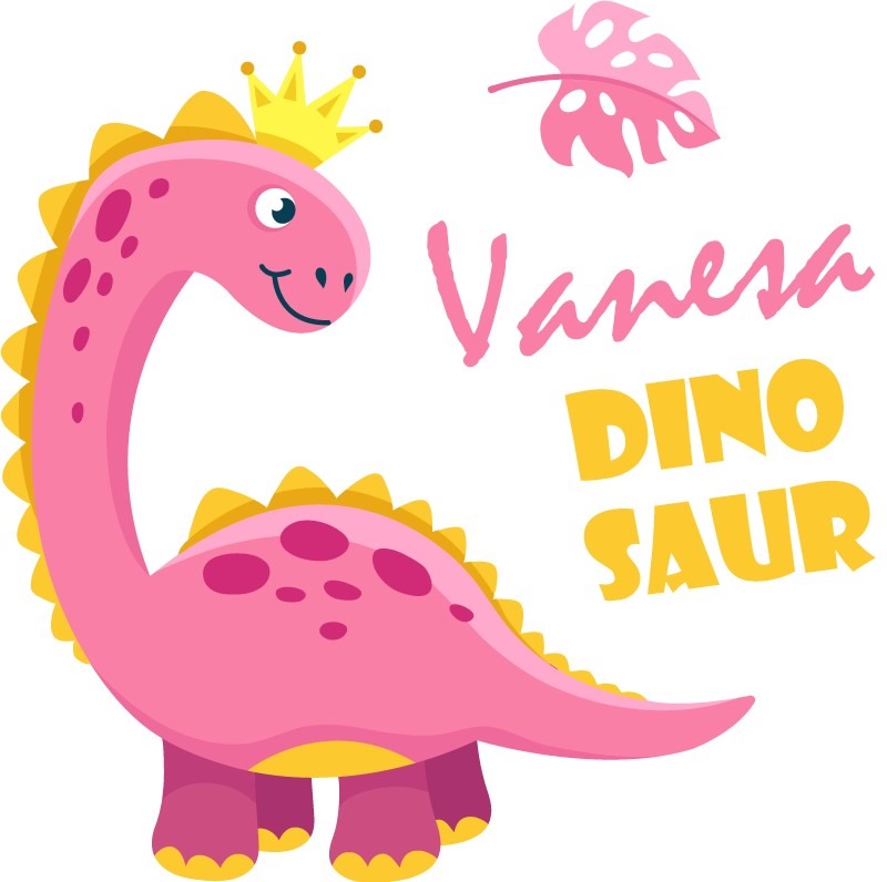 Hình ảnh cute avatar khủng long màu hồng