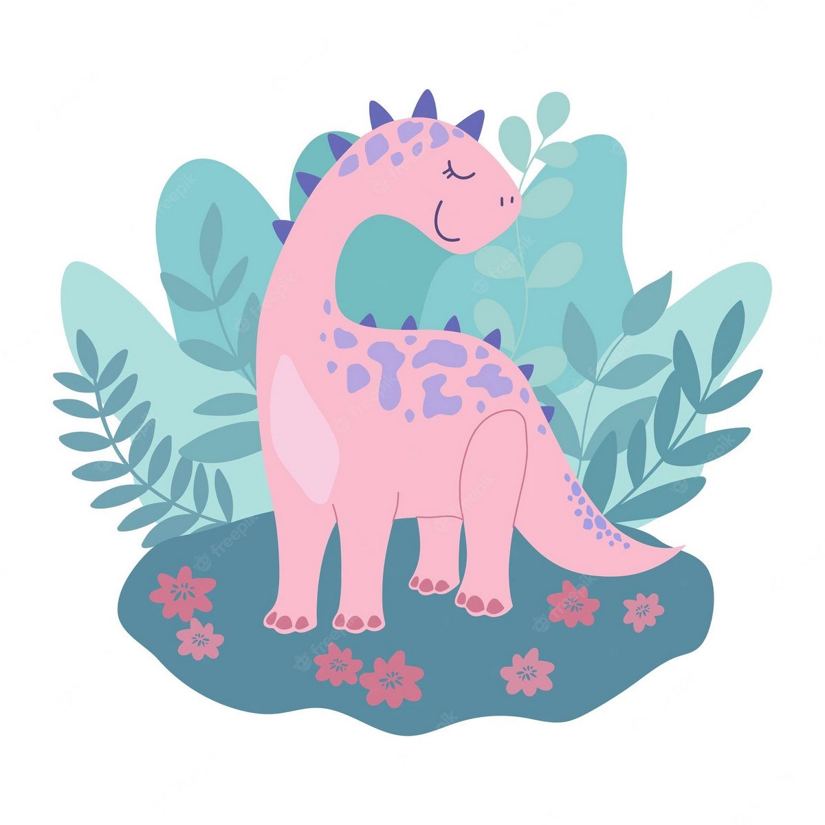 Hình ảnh cute avt khủng long hồng