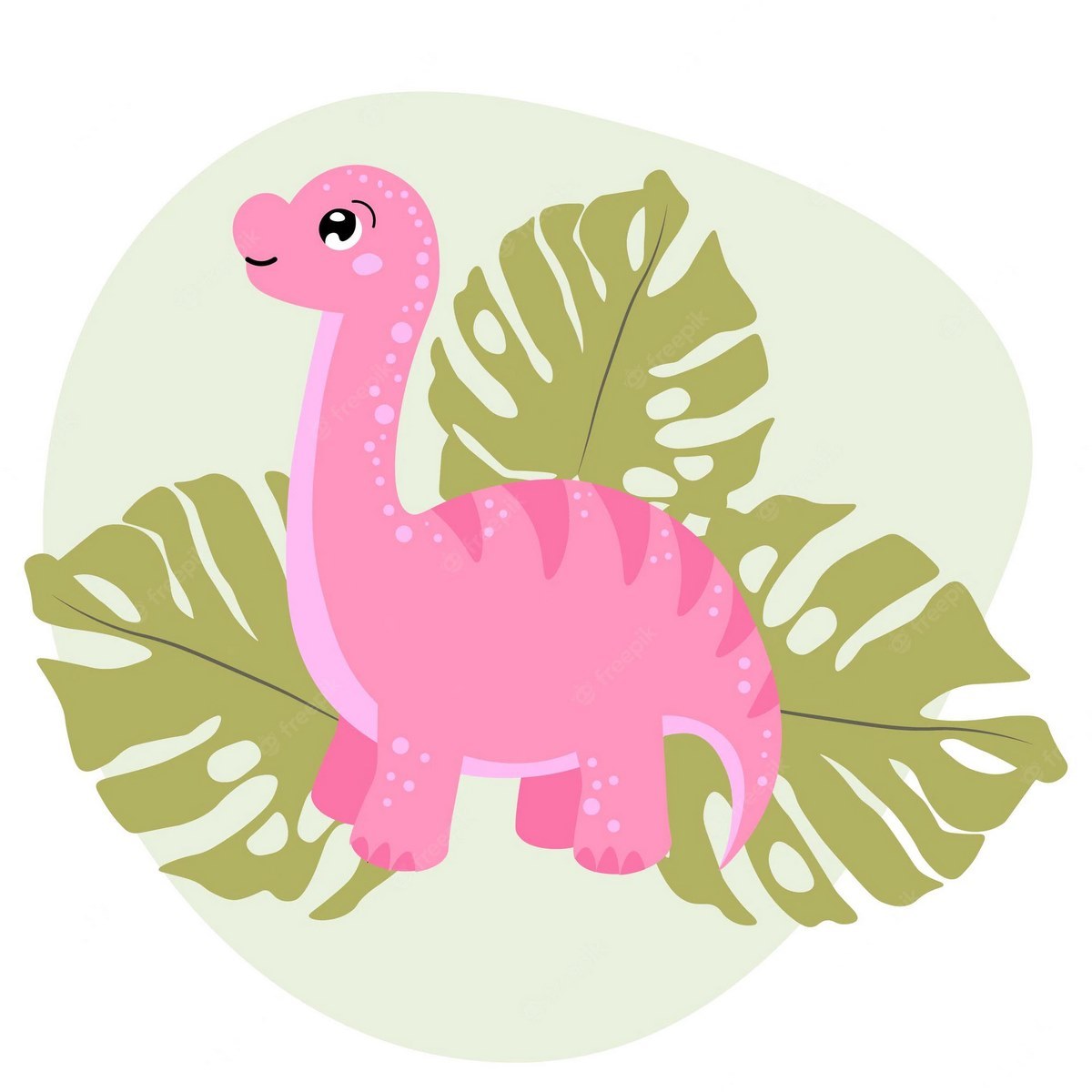 Hình ảnh khủng long cute màu hồng HD siêu nét