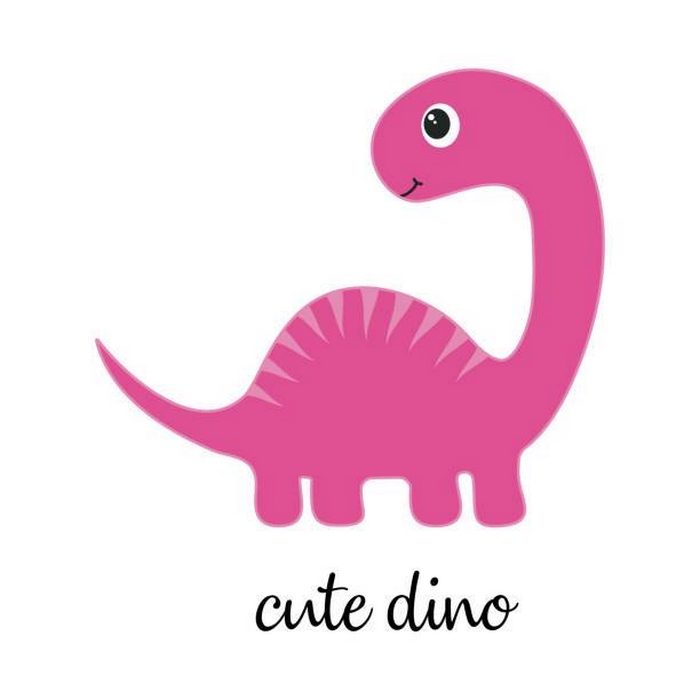 Hình ảnh khủng long cute màu hồng full HD