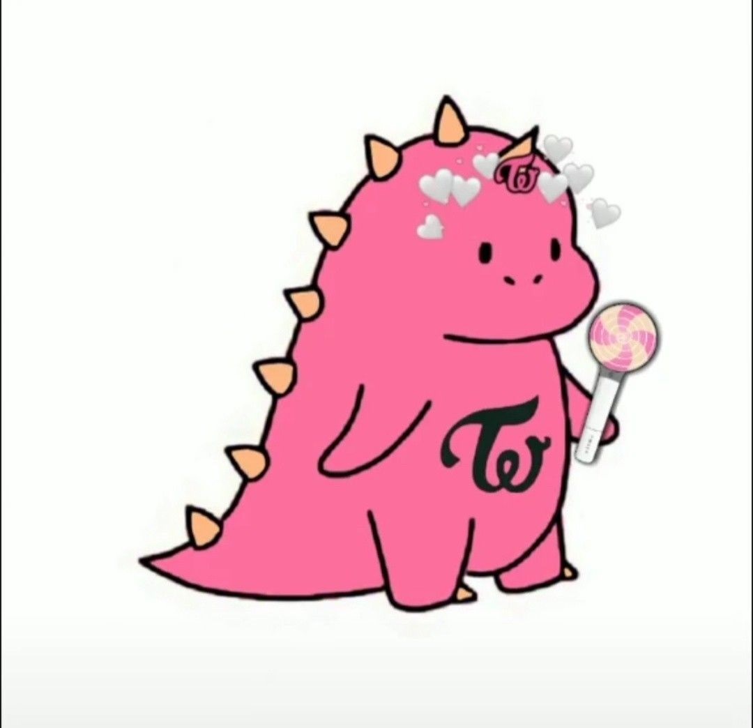 Hình avatar khủng long hồng dễ thương cute