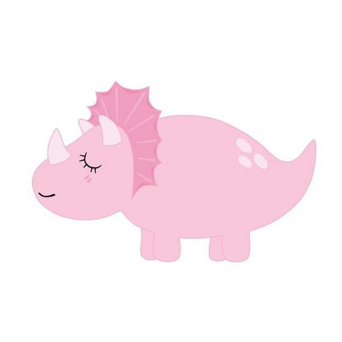 Hình avatar khủng long hồng dễ thương đáng yêu