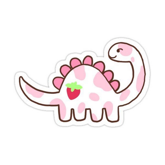 Hình avatar khủng long hồng dễ thương