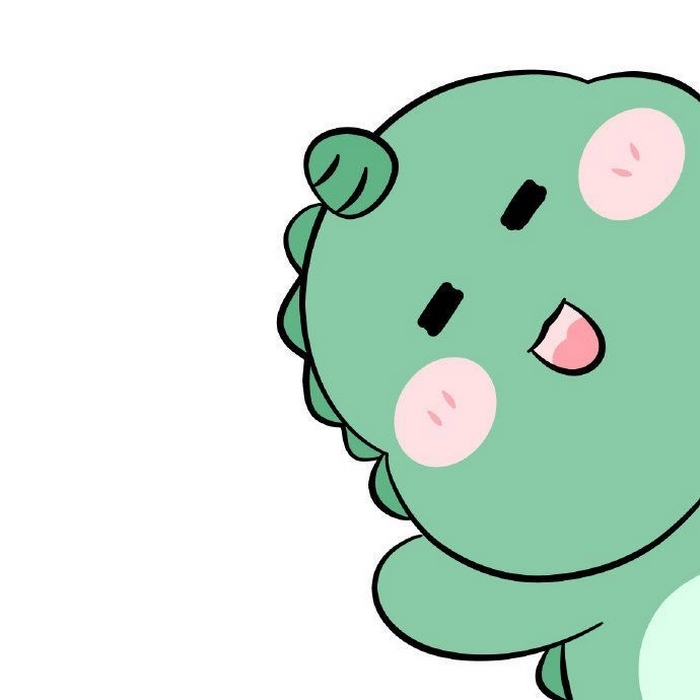 Hình đại diện avatar khủng long xanh cute