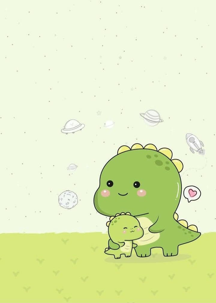 Hình nền avatar khủng long cute dễ thương