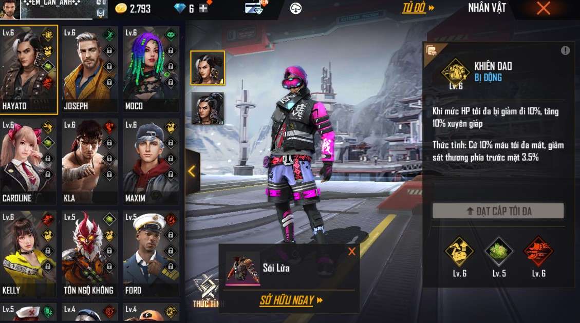 Nick Free Fire 100K