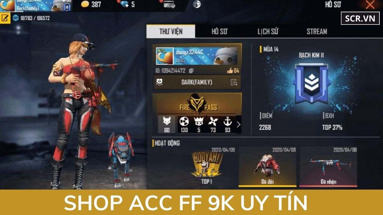 Shop ACC FF 9K Uy Tín