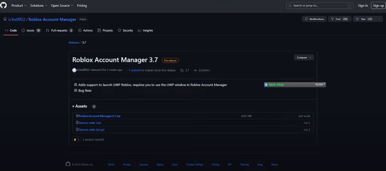 Tải Roblox Account Manager 3.7