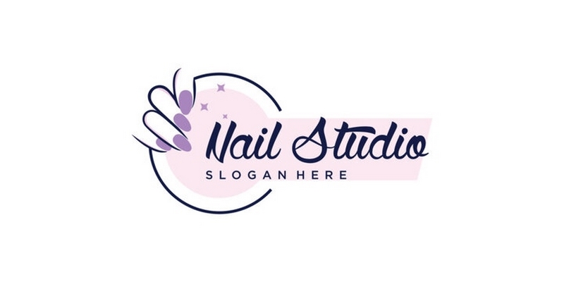 Ảnh logo bàn tay nails đẹp