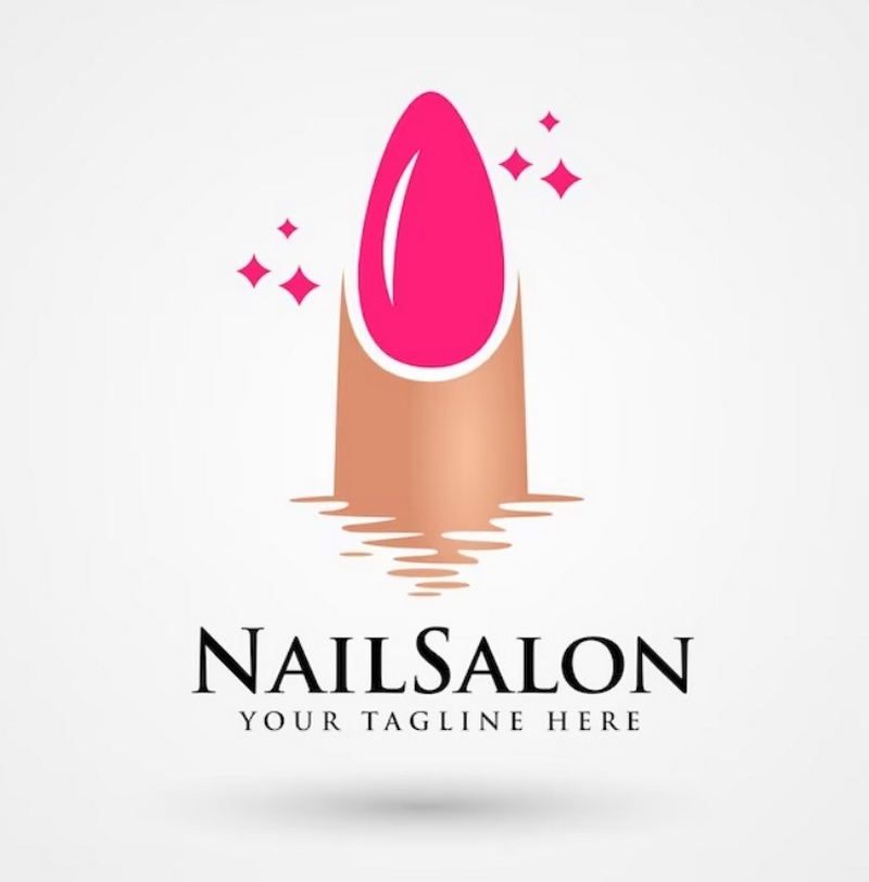 Biểu tượng logo nails vector đẹp