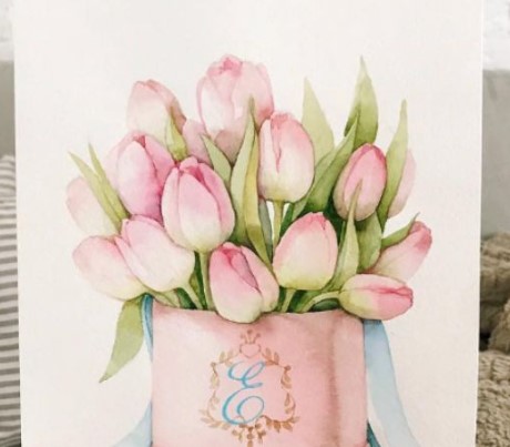Vẽ Chậu Tulip Ấn Tượng Nhất