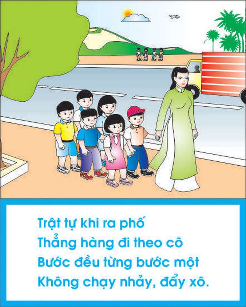 Hình Minh Hoạ An Toàn Giao Thông Cho Trẻ Mầm Non