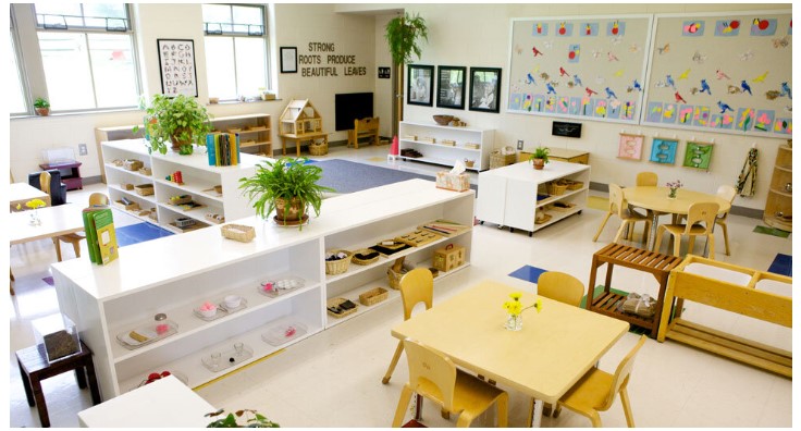 Hình Trang Trí Lớp Theo Montessori Ấn Tượng