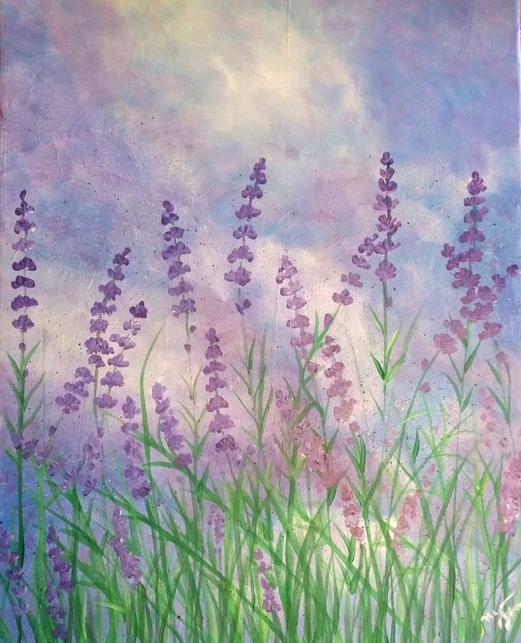 Hình Vẽ Hoa Lavender Ấn Tượng Đẹp