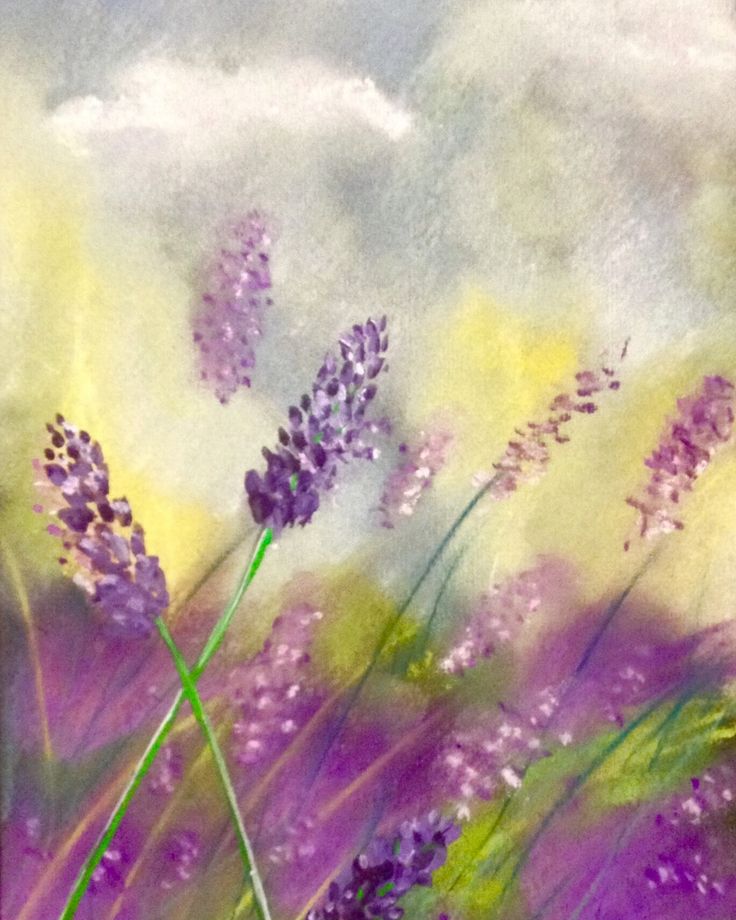 Hình Vẽ Hoa Lavender Ấn Tượng