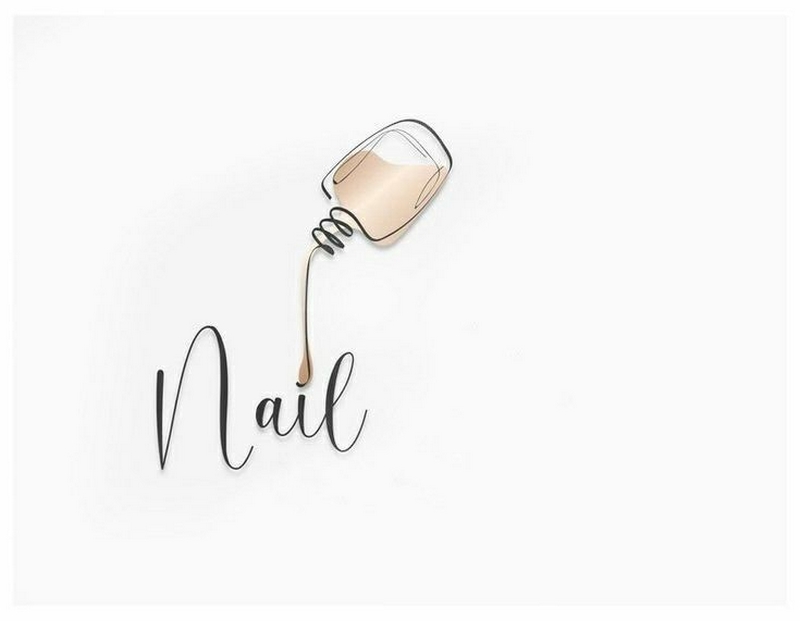 Hình logo nails độc nhất