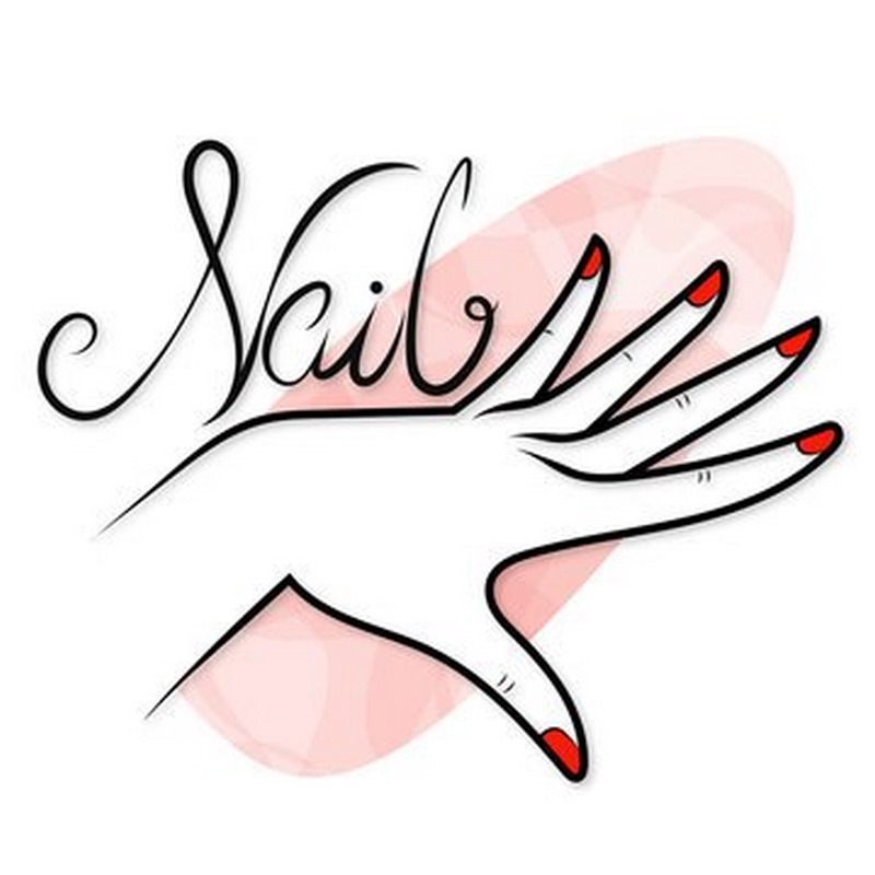 Hình logo nails siêu độc