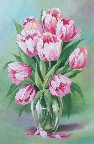 Mẫu Vẽ Bông Tulip Cách Điệu