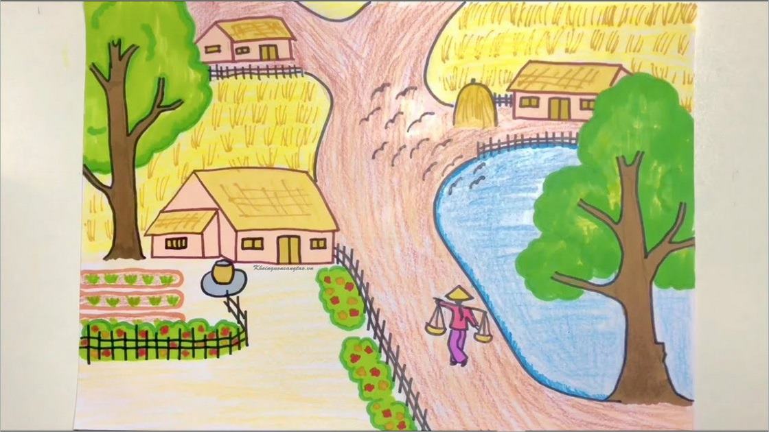Share mẫu vẽ phong cảnh thiên nhiên lớp 7 đơn giản nhất