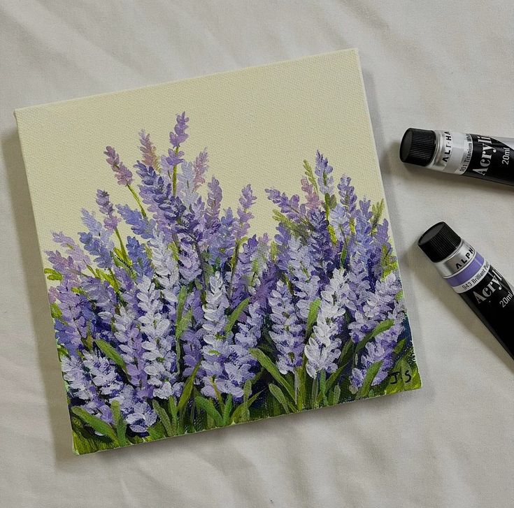 Tranh Vẽ Hoa Lavender Đẹp Nổi Bật