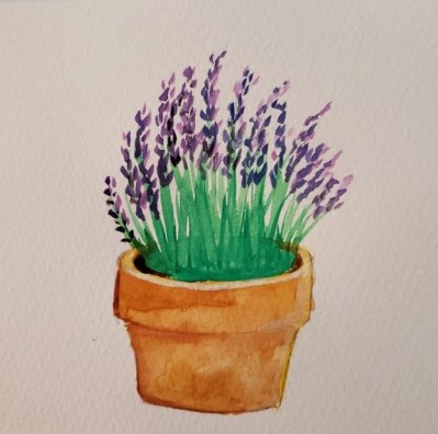 Tranh Vẽ Hoa Lavender Mới Lạ Nhất
