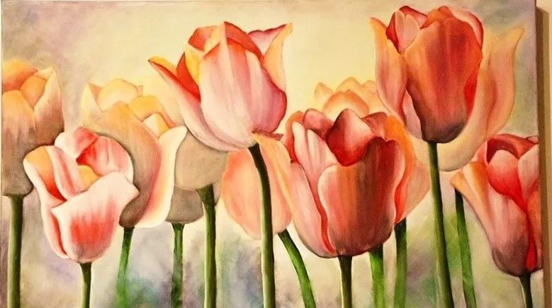 Vẽ Bông Tulip Đơn Giản Nhất
