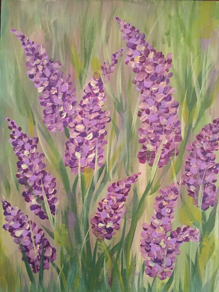 Vẽ Vườn Hoa Lavender Thu Hút Đẹp