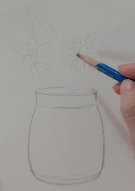 Phác họa hình dáng hoa