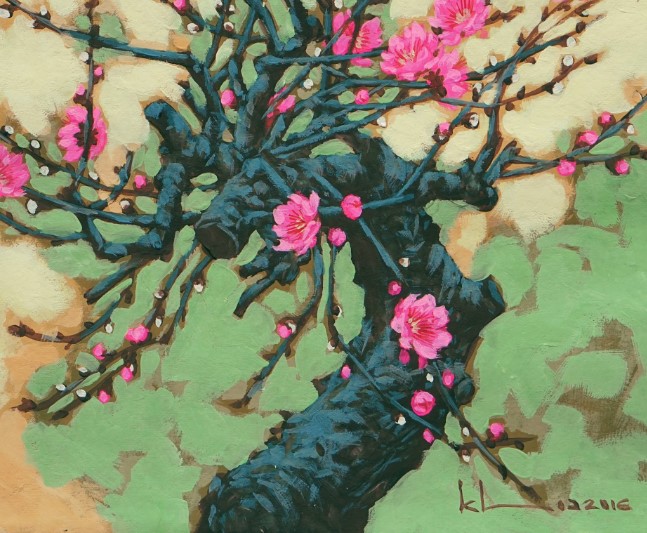 Vẽ Cây Đào Bonsai Mới Lạ Nhất